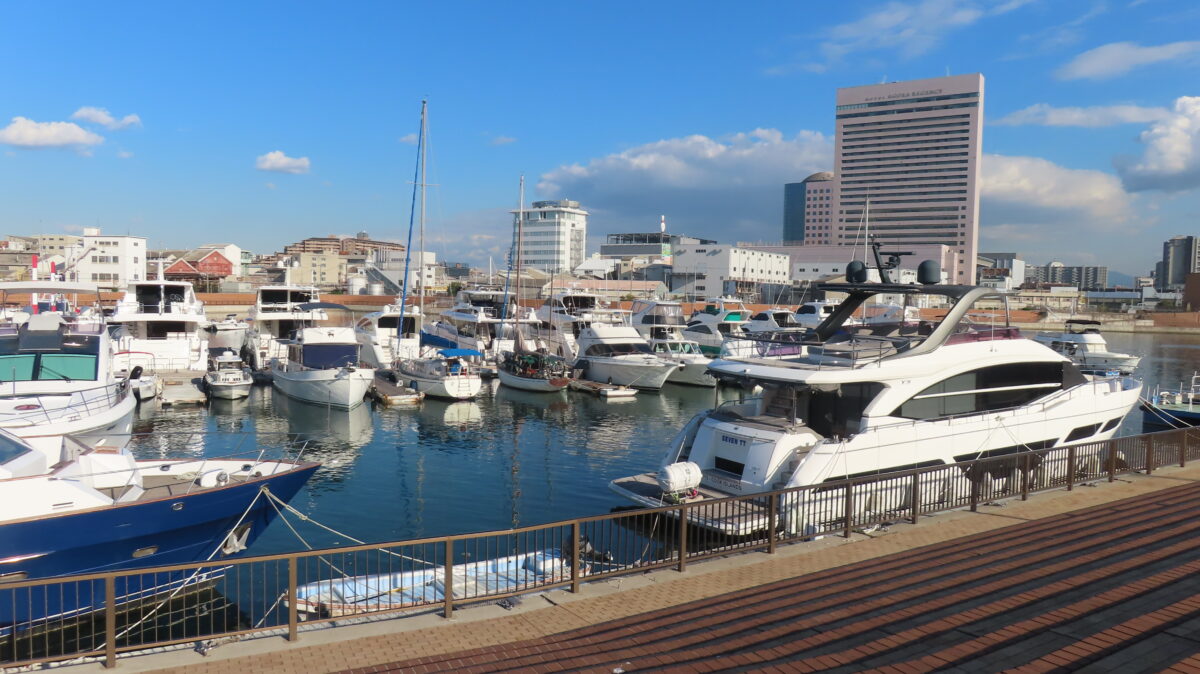 Cruisers docked at Old Sakai Port