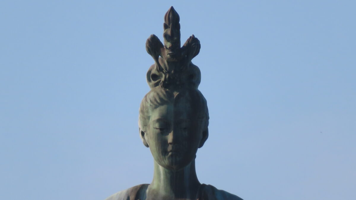 Close-up of Dragon Goddess Statue at Old Sakai Port