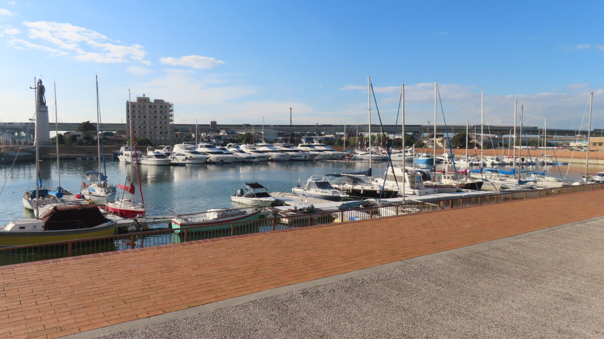 Many ships docked at Old Sakai Port