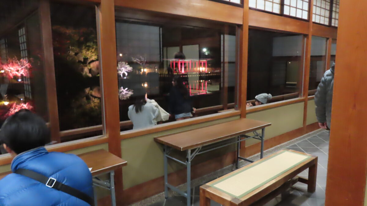 Eat-in space inside the Rest House