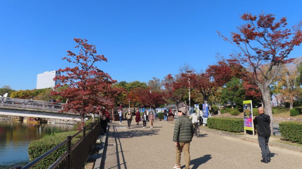 Autumn leaves near Gokuraku Bridge