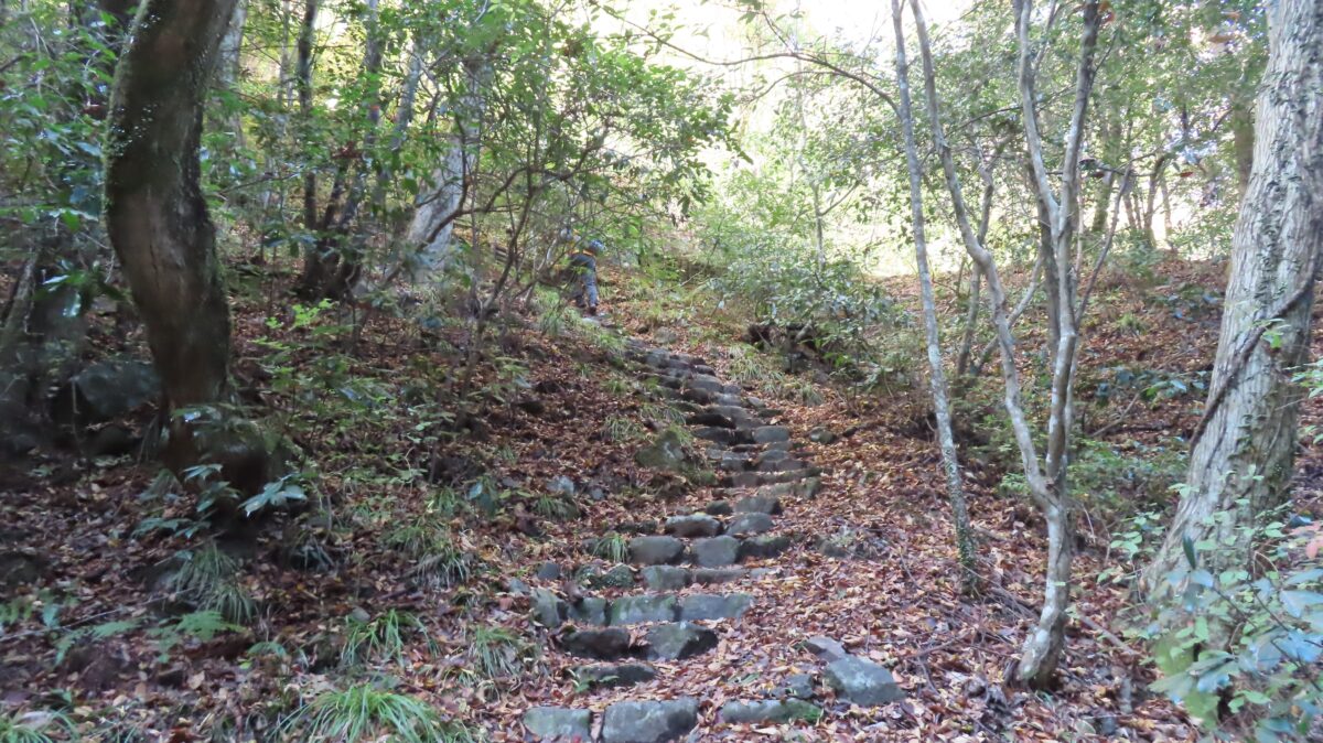 Mountain trail to Kinryū Waterfall