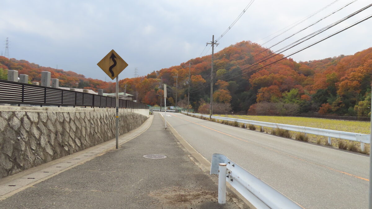 Graves and rice fields road