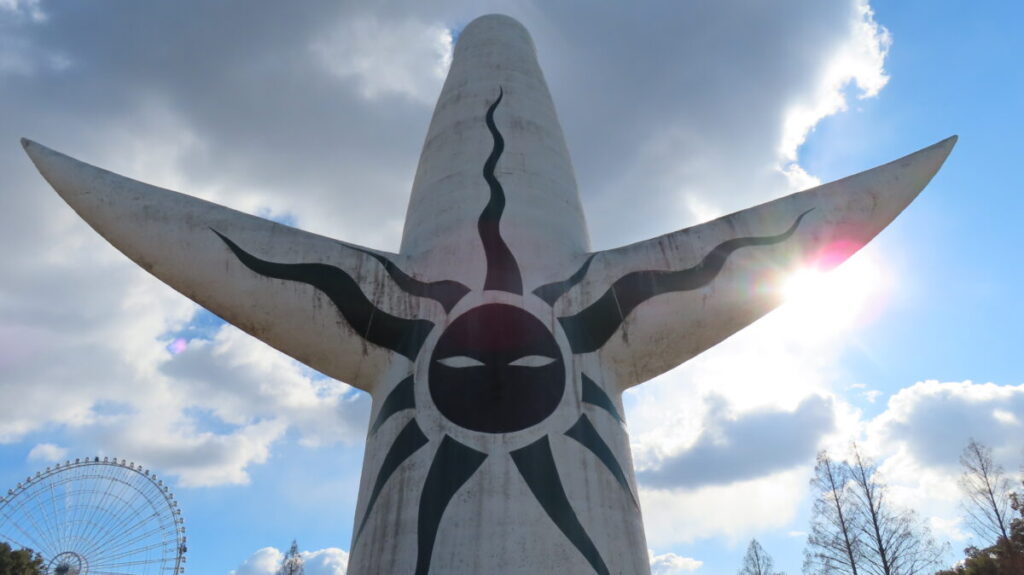 Black Sun on the back of the Tower of the Sun