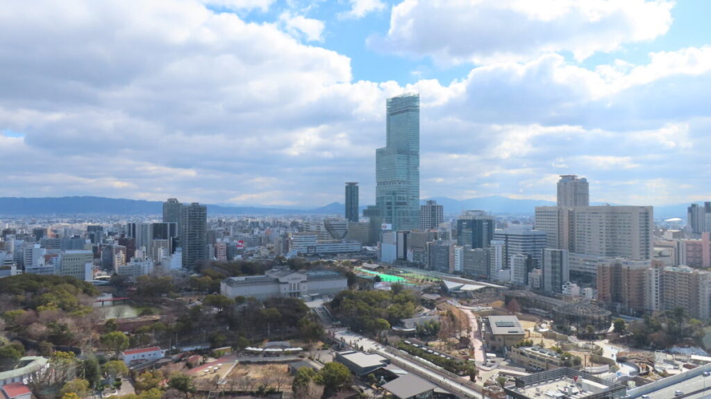 View from Tsutenkaku observation deck